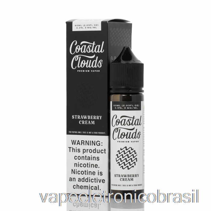 Vape Vaporesso Creme De Morango - Nuvens Costeiras Co. - 60ml 3mg